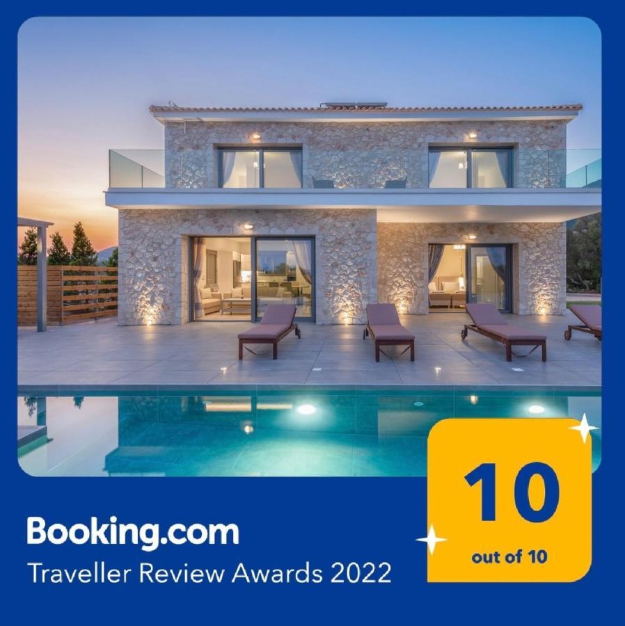 Kefalonia Stone Villas - Villa Petros Kefalonica Trapezaki  Bagian luar foto