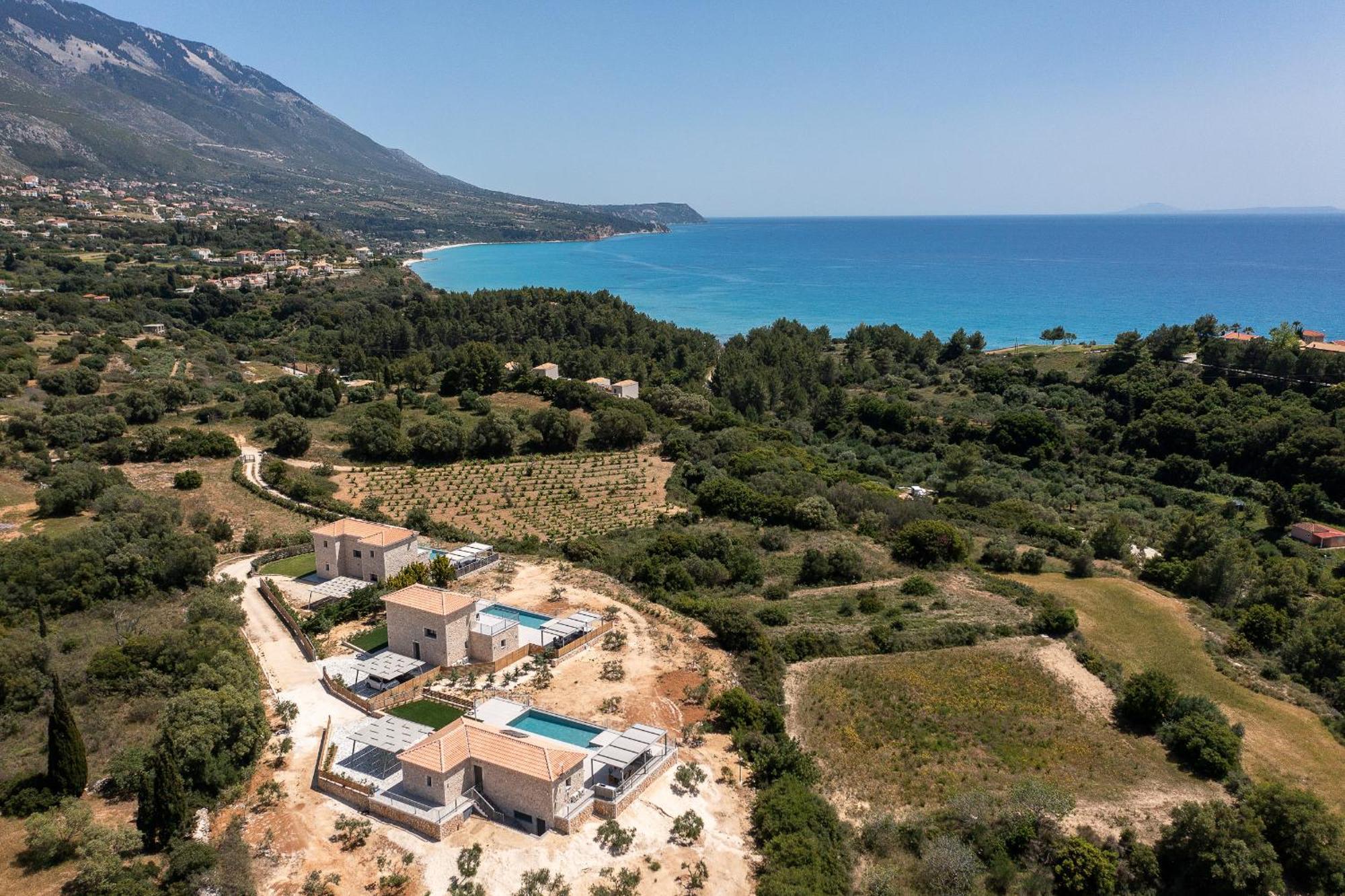 Kefalonia Stone Villas - Villa Petros Kefalonica Trapezaki  Bagian luar foto
