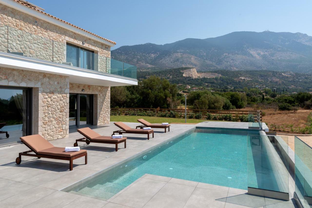 Kefalonia Stone Villas - Villa Petros Kefalonica Trapezaki  Bagian luar foto
