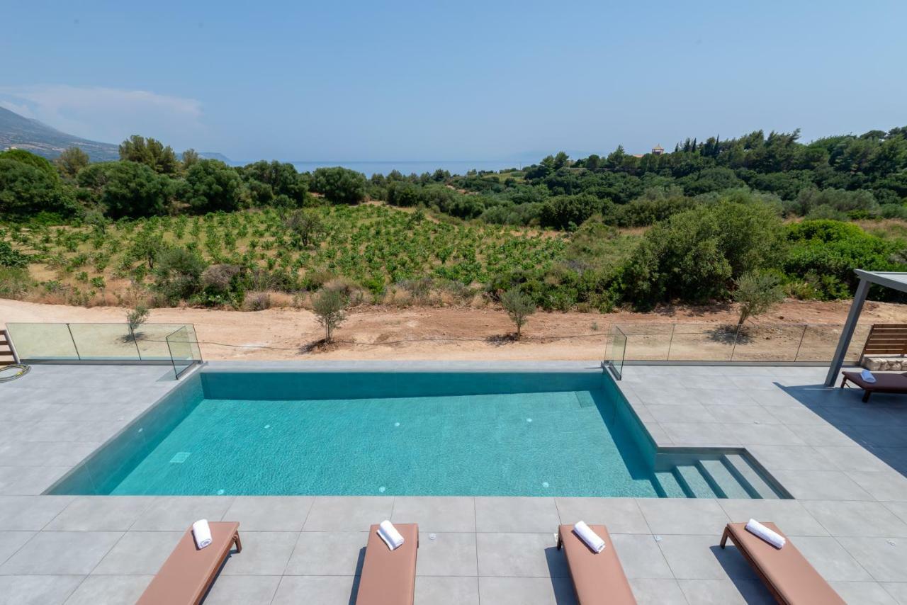 Kefalonia Stone Villas - Villa Petros Kefalonica Trapezaki  Bagian luar foto