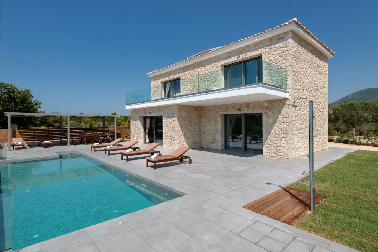 Kefalonia Stone Villas - Villa Petros Kefalonica Trapezaki  Bagian luar foto